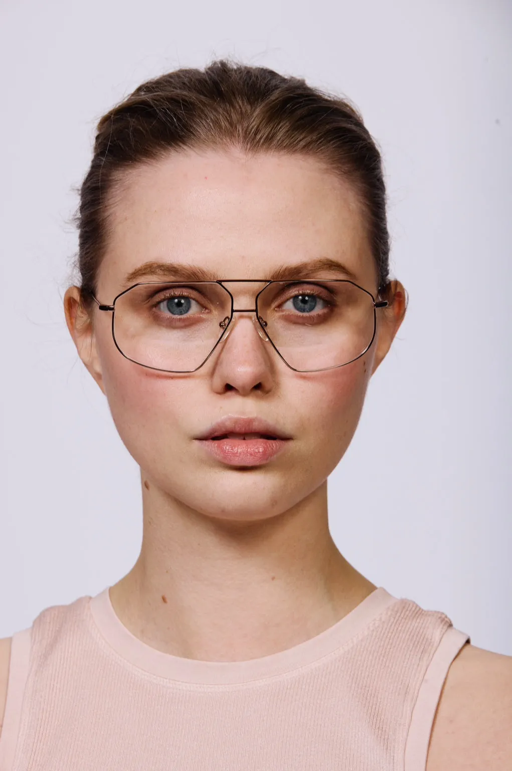 SANTIAGO Optical Frames | Gunmetal & Rose Gold