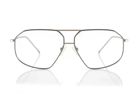 SANTIAGO Optical Frames | Gunmetal & Rose Gold