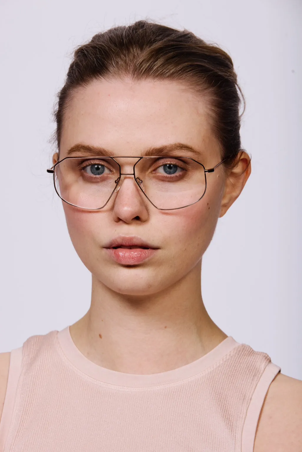 SANTIAGO Optical Frames | Gunmetal & Rose Gold