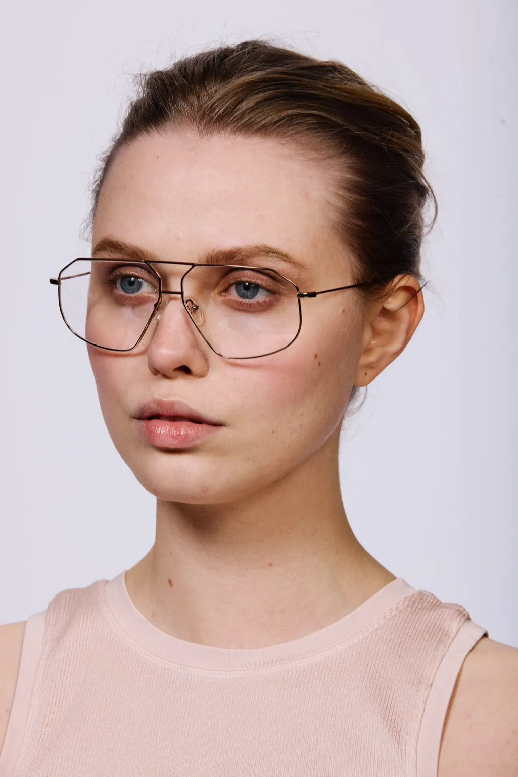 SANTIAGO Optical Frames | Gunmetal & Rose Gold