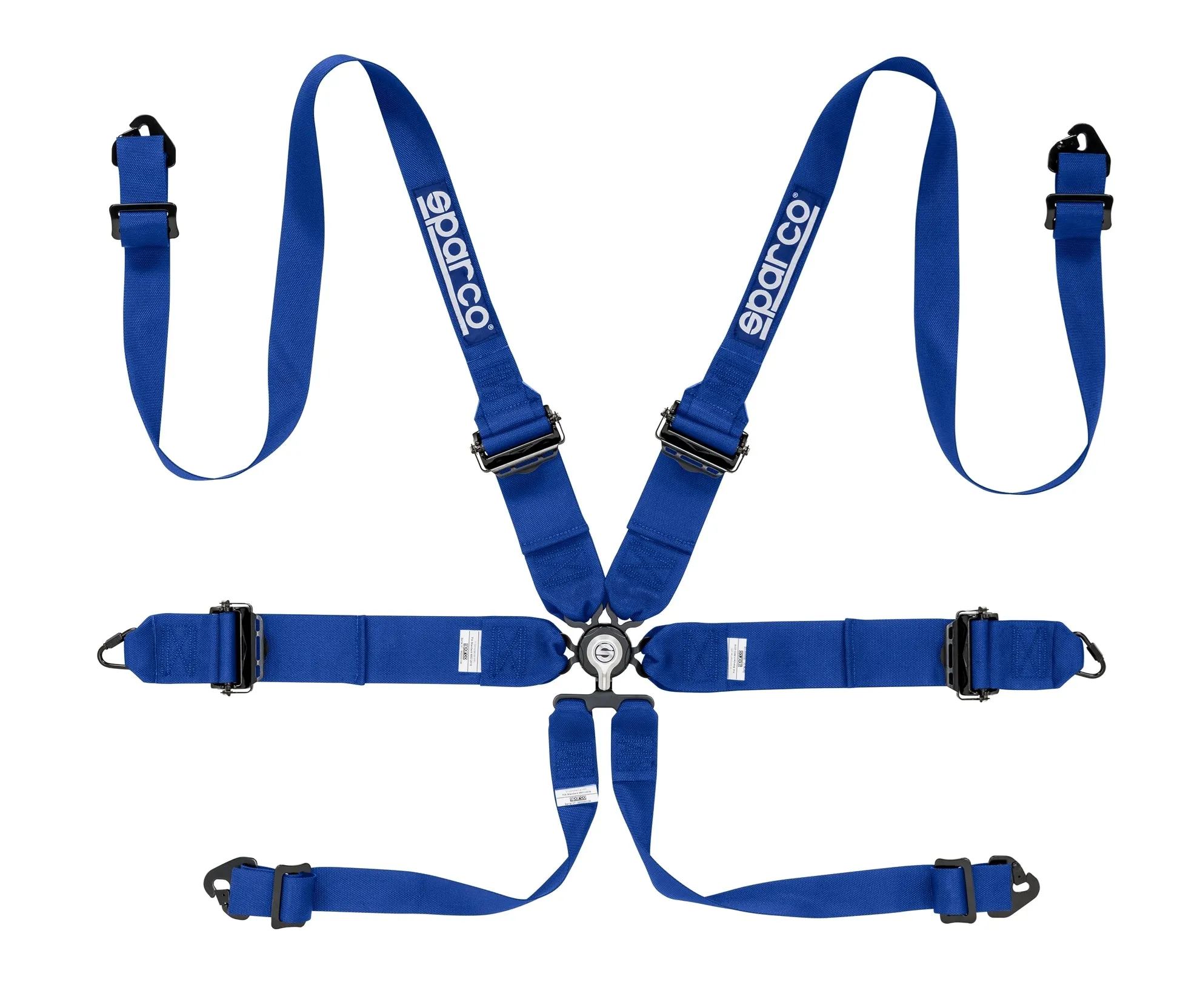 SPARCO HARNESS COMPETITION 6 PT HANS - 3"/2" ALUMINUM