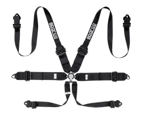 SPARCO HARNESS COMPETITION 6 PT HANS - 3"/2" ALUMINUM