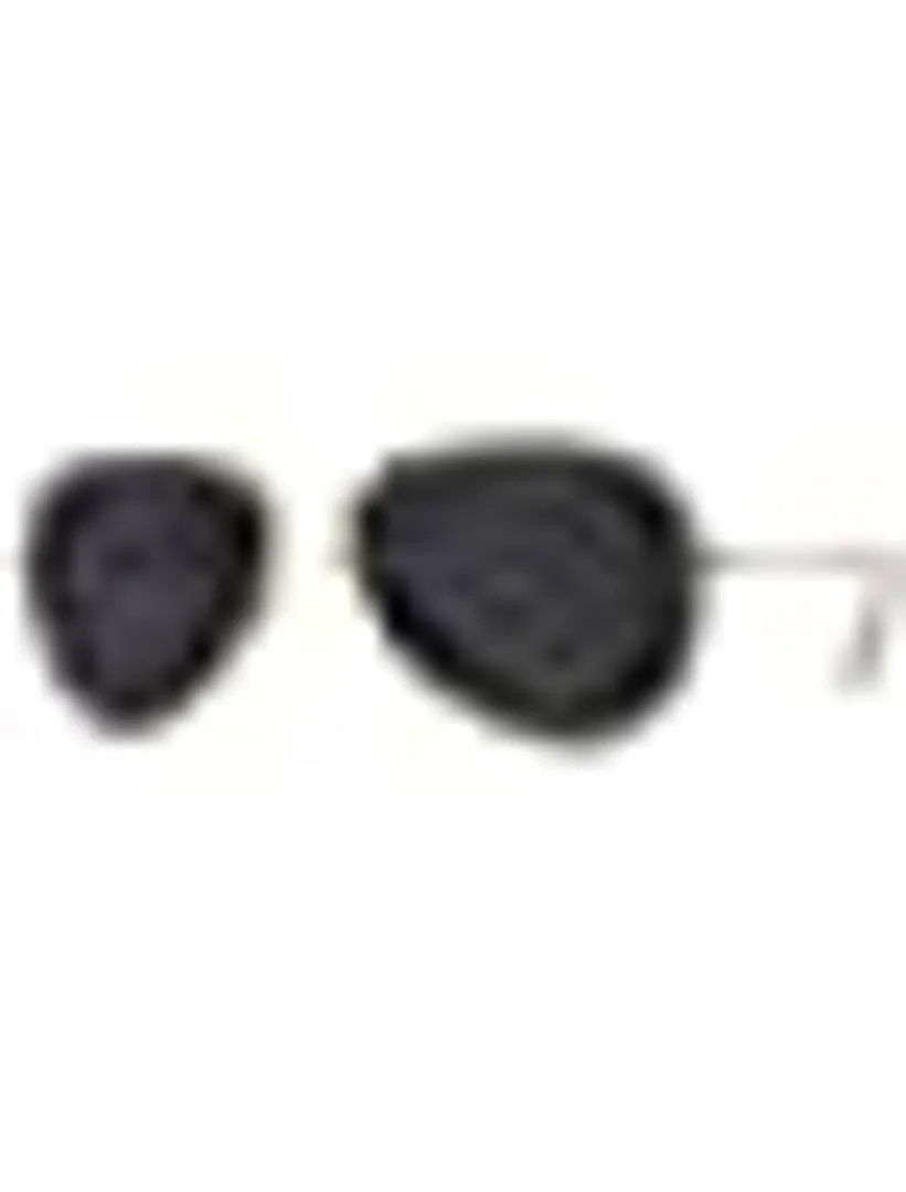 Stylish Metal Black Aviator Sunglasses For Unisex