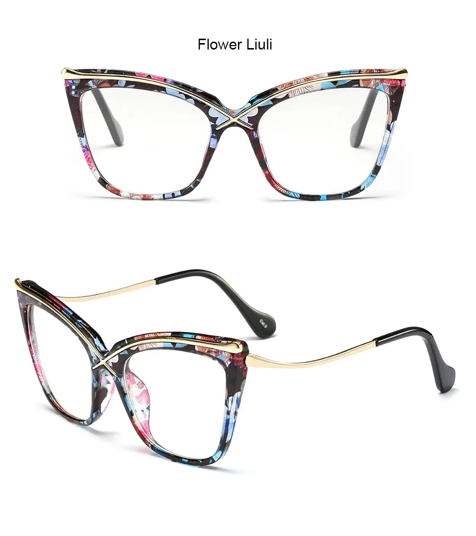 TEEK - Vintage Flower Cat Eye Reading Glasses | Prescribed