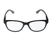 Thin Oval Black Reader Glasses