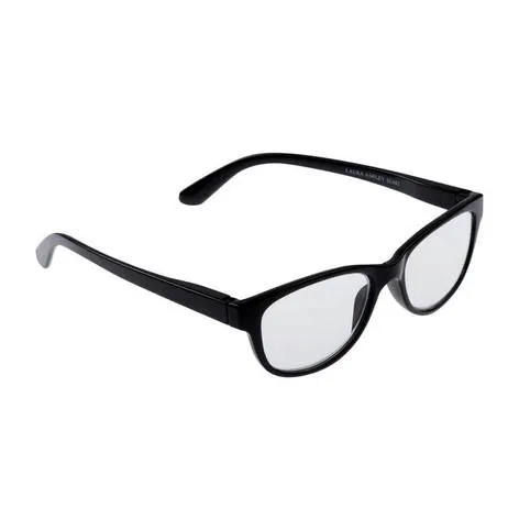 Thin Oval Black Reader Glasses