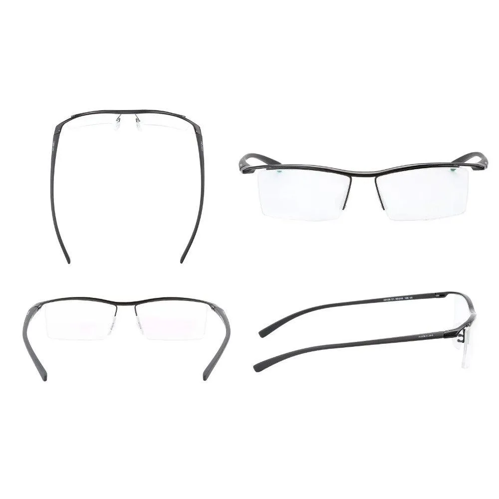 Titanium Half Rim Business Glasses for Men - Model A8129