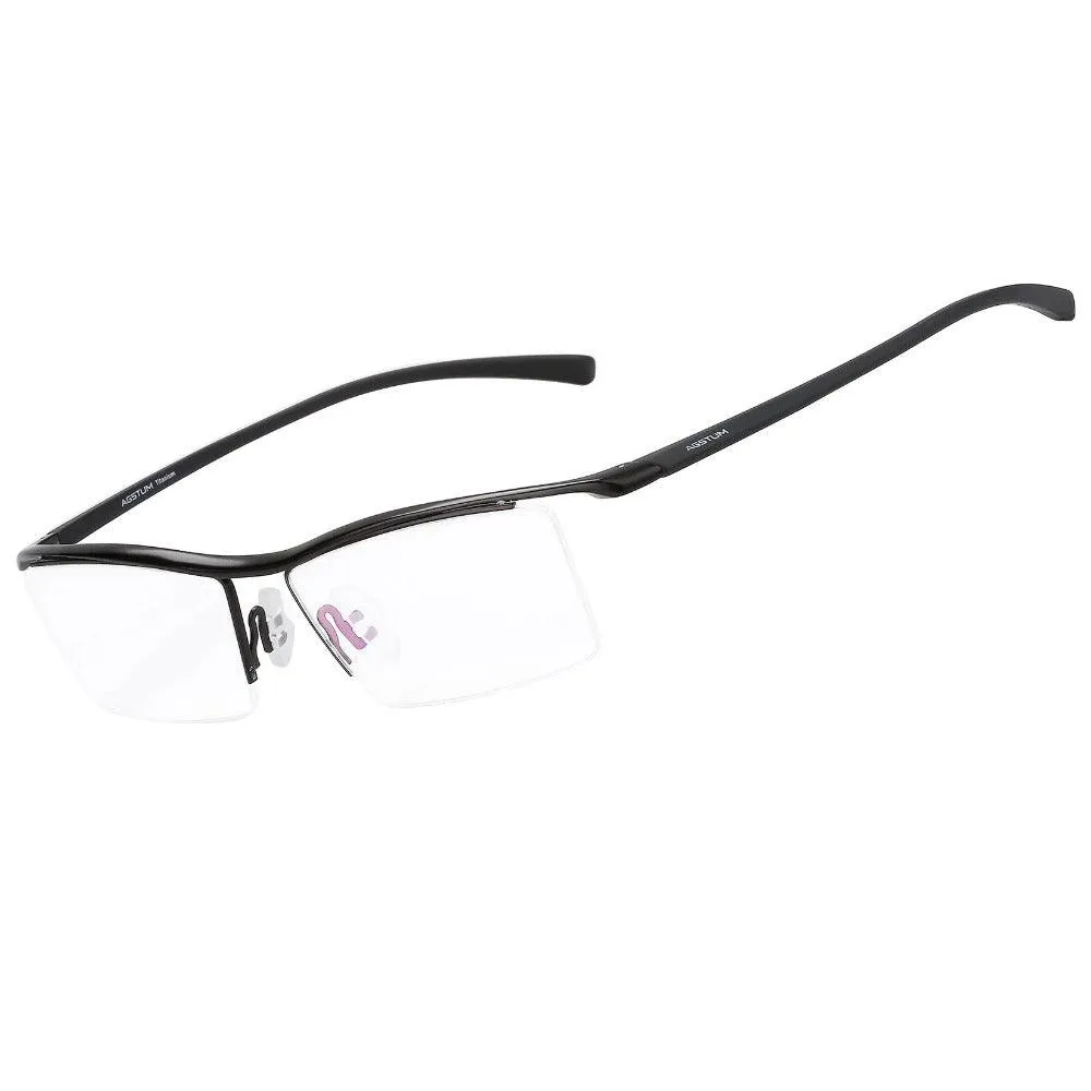 Titanium Half Rim Business Glasses for Men - Model A8129