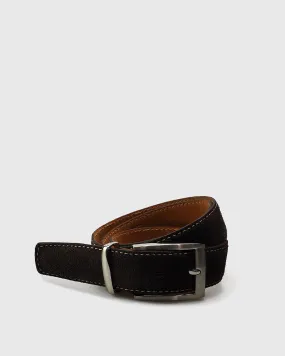 VINCENT & FRANKS / ROUGE 717_34 BROWN SUEDE LEATHER BELT