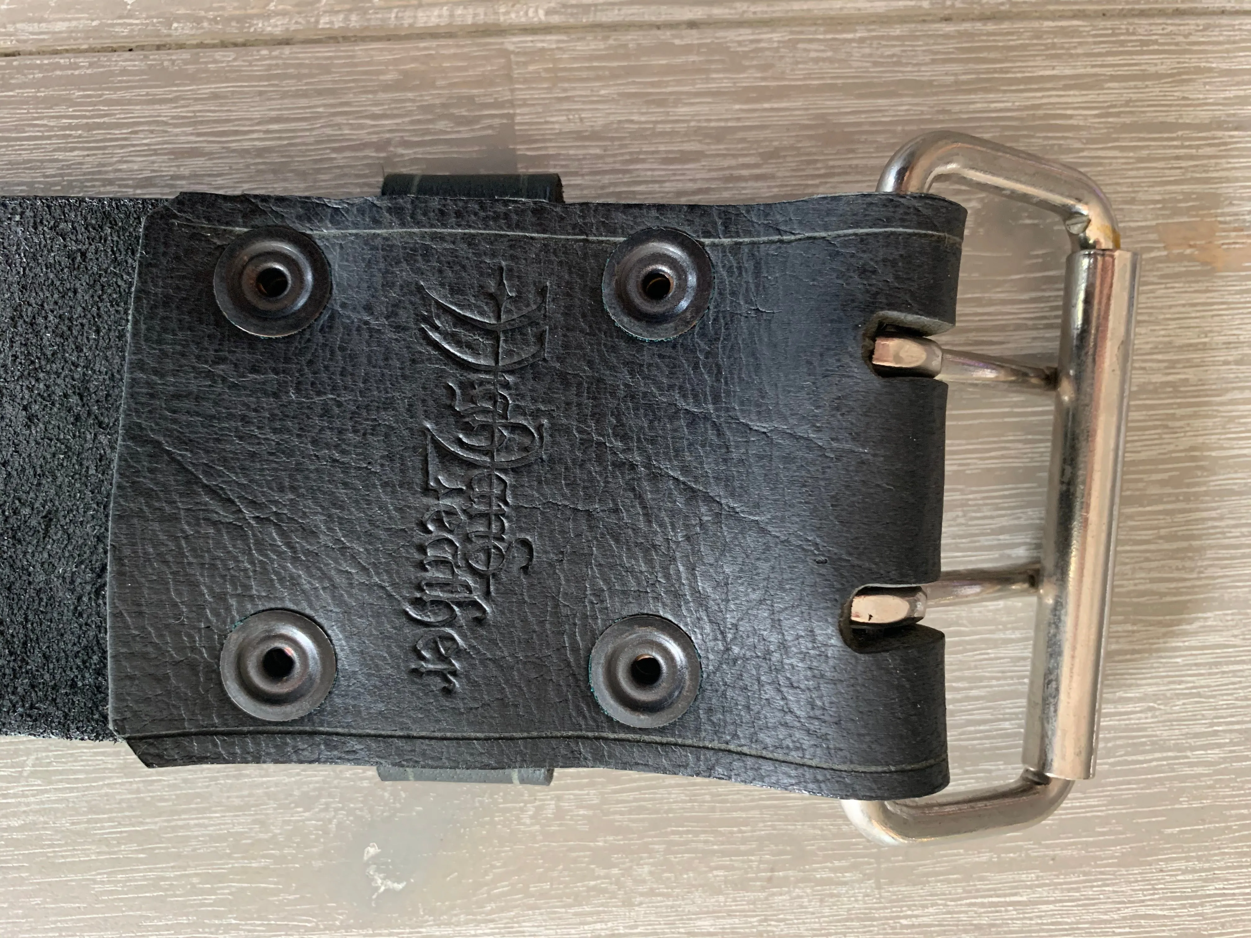 Wide Leather Belt Full Grain - Individually Handmade with removable buckle 3"/75mm wide