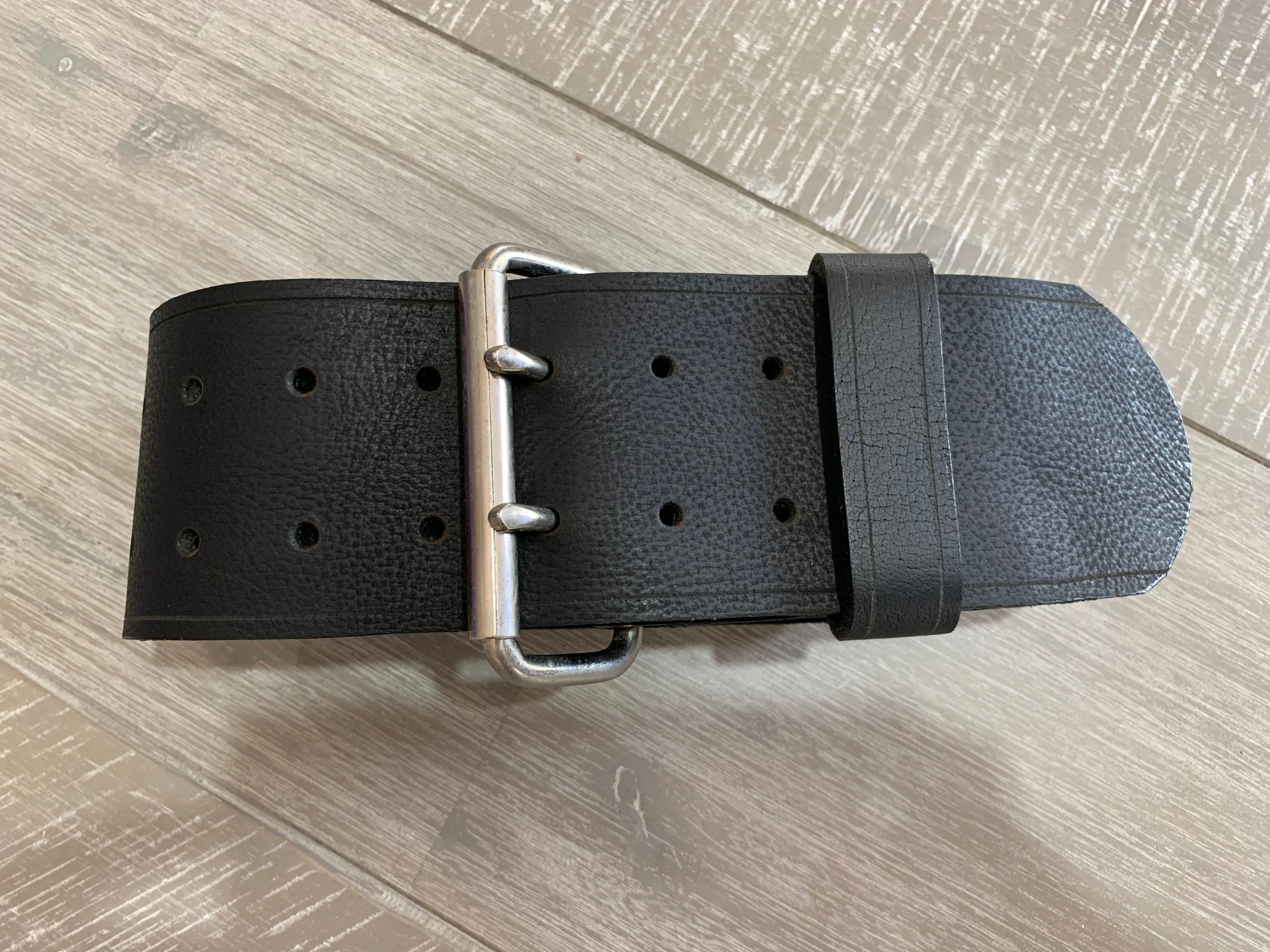 Wide Leather Belt Full Grain - Individually Handmade with removable buckle 3"/75mm wide